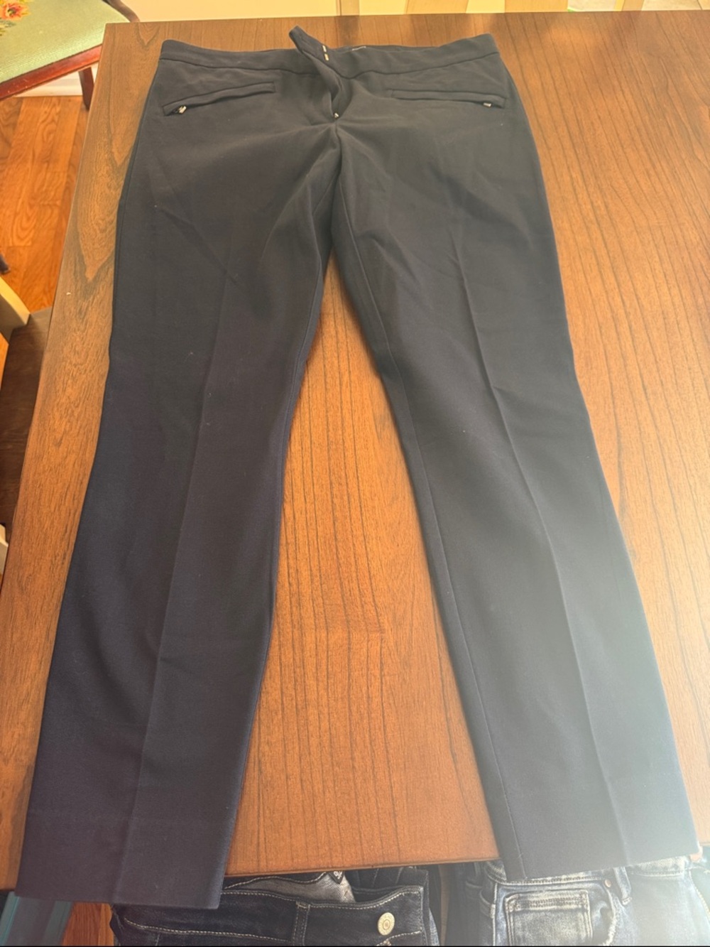 Womens Navy Dress Pants - Classic Tailored Fit